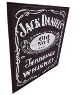JACK DANIELS __ NASZYWKA 18X22cm _ NIĆ SREBRNA