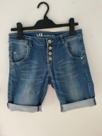 JEANSOWE SPODENKI-- SZORTY-- 11-12 L--152