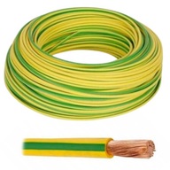 Przewód Linka H07V-K LGY 10 MM2 450/750V Żółto-zielony Krążek 100M Prysmian