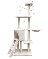 DRAPAK DLA KOTA Z DRABINKĄ BUDKA LEGOWISKO Z ZABAWKAMI SŁUPEK DO DRPANIA