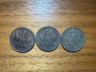 ZESTAW MONET 2 ZŁOTE ROCZNIK 1975 - 1977(3 MONETY) I Zestaw