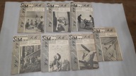 7 x SKRZYDLA I MOTOR Tygodnik Mlodziezy Lotniczej 1949