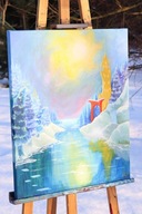 "Pani Jeziora" – Wyjątkowy akryl na płótnie od młodej artystki dla WOŚP