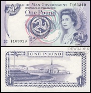 BNE - ISLE OF MAN 1 Funt 1983 T 163319 # P40a # UNC