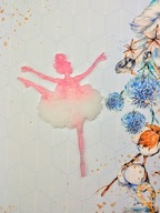 Niepowtarzalne zawieszki świąteczne na choinkę Baletnica zestaw 3 sztuki