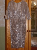 LAVISH ALICE luksusowa brytyjska sukienka 14/XL/42 klasy Tadashi Shoji