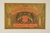 ETYKIETA Wino 1727 Rüdesheimer Apostelwein UNIKAT