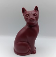 Bordowy KOT - figurka - śliczny - 16cm - figurka kolekcjonerska