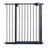 Bramka zabezpieczająca drzwi rozporowa schodowa KIDIZ czarna 74-87 cm