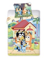 Komplet pościeli Bluey 100x135+40x60 Bawełna100% Zamek Błyskawiczny