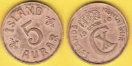 ISLANDIA 5 AURAR 1940 r.