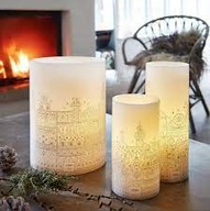 TIVOLI DENMARK ŚWIECA LED TIMER danish design r.XXL Ø15xH20 cm