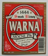 ETYKIETA PIWO JAGIEŁŁO WARNA BROWAR CHEŁM POKRÓWKA DLA WIMAX HRUBIESZÓW