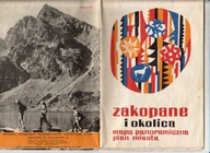 Zakopane i okolica. Mapa panoramiczna i plan miasta