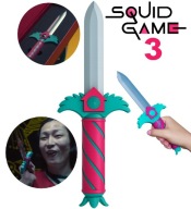 WYGLĄD JAK W SERIALU: Replika Duży Sztylet Nóż Squid Game 3 halloween