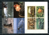 A56483)UNO Genf: Maksimum Karta 245 - 248 Czworka Zwierzeta