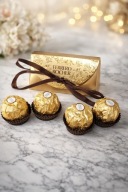 podziękowania dla gości Zestaw Ferrero Rocher pudełko KOMUNIA CHRZEST ŚLUB