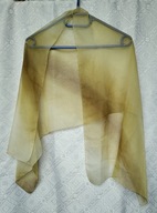 SZALIK - SZAL CIENIOWANY KOLOR SŁOMKOWO-BRĄZOWY 135 x 48