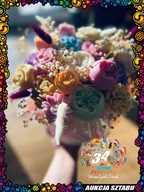 Ręcznie wykonany FLOWER BOX z wosku sojowego MELUZYNA - Sztab WOŚP Żegocina