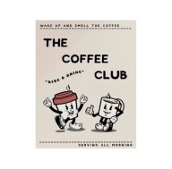 Plakat „The Coffee Club” – Retro Plakat Kawowy