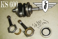 Zundapp KS 600 wał korbowy korbowody ORYGINAL crankshaft Kurbelwelle Pleuel