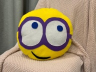 Pluszaki szyte z sercem - Minionek okrągły