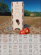 Drewniane pudełko na sok w worku 5L