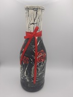 Wazon butelka decoupage