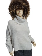 WŁOSKI SWETER z wełną moher 40/42