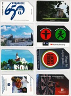 Zestaw 8 Karty używane 8 szt. w stanie dobrym