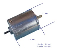 Silnik szczotkowy RS-360SH 12 V DC 0,9 A 10 W 12 000 rpm używany 24-8-5
