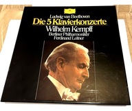 Ludwig van Beethoven Die 5 Klavierkonzerte Wilhelm Kempff 4 LP Zestaw Płyty