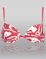 Śliczny biustonosz góra Swim White Maori CTOWP UK 44C EU 90/100C