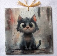 Robótkownia Kafelek obrazek 14,8x14,8 Kot kotek Kiciuś 1