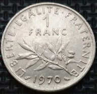 *FRANCJA [0103] *1 Frank 1970 signatura O.Roty