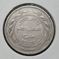*JORDANIA [0794]*50 filsów 1974 Hussein (Król Jordanii) *FIFTY FILS