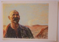 Leon Wyczółkowski ( 1852 - 1936 ), Portret własny na tle stepu 1903 rok