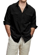 Koszula Męska Old Money – Formalna i Casual z Długim Rękawem