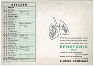 APTEKA REKLAMA BIBUŁA DO ATRAMENTU MERCK LEK EPHETONIN LATA 40TE OKUPACJA