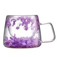 Ecarla szklanka do kawy i herbaty mix kwiatów SZK76 180 ml