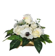 Stroik nagrobny mała Wiązanka na mały pomnik dziecka różyczki