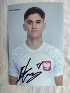 Zdjęcie 10x15 autograf Polska Ben Lederman Katar 2022
