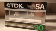 Kaseta magnetofonowa TDK SA 90 1985r