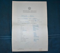 ŚWIADECTWO SZKOLNE RADOM 1938/39