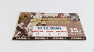 bilet KSZO Ostrowiec - ŚWIT Nowy Dwór M 10.10.2004
