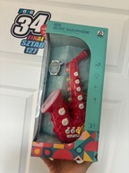 Saksofon Interaktywny Muzyczny Edukacyjny dla Malucha efekty Świetlne 3+