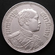 Tajlandia 1 baht bat 1915 - król Rama VI - srebro