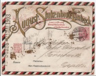 RZESZA NIEMIECKA -koperta firmowa -AUGUST STUKENBROK EINBECK -1903 rok