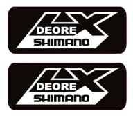 SHIMANO DEORE LX _ 2 NAKLEJKI _ 2x4,7cm