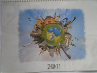 KALENDARZ ŚCIENNY VIVE TARGI KIELCE NA ROK 2011 47 X 34 cm PIŁKA RĘCZNA